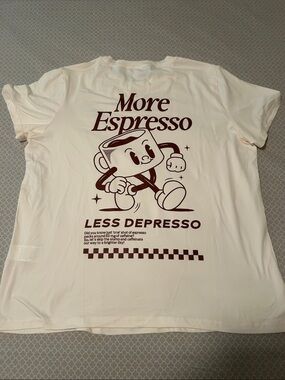 More Espresso Cream Graphic Tee